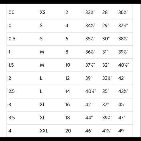 Louis Vuitton clothing size chart